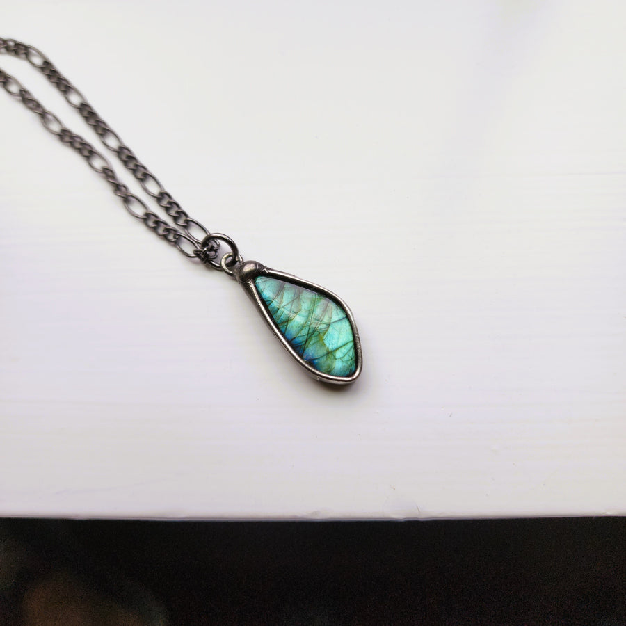 SOLD - Small Labradorite Pendant Necklace