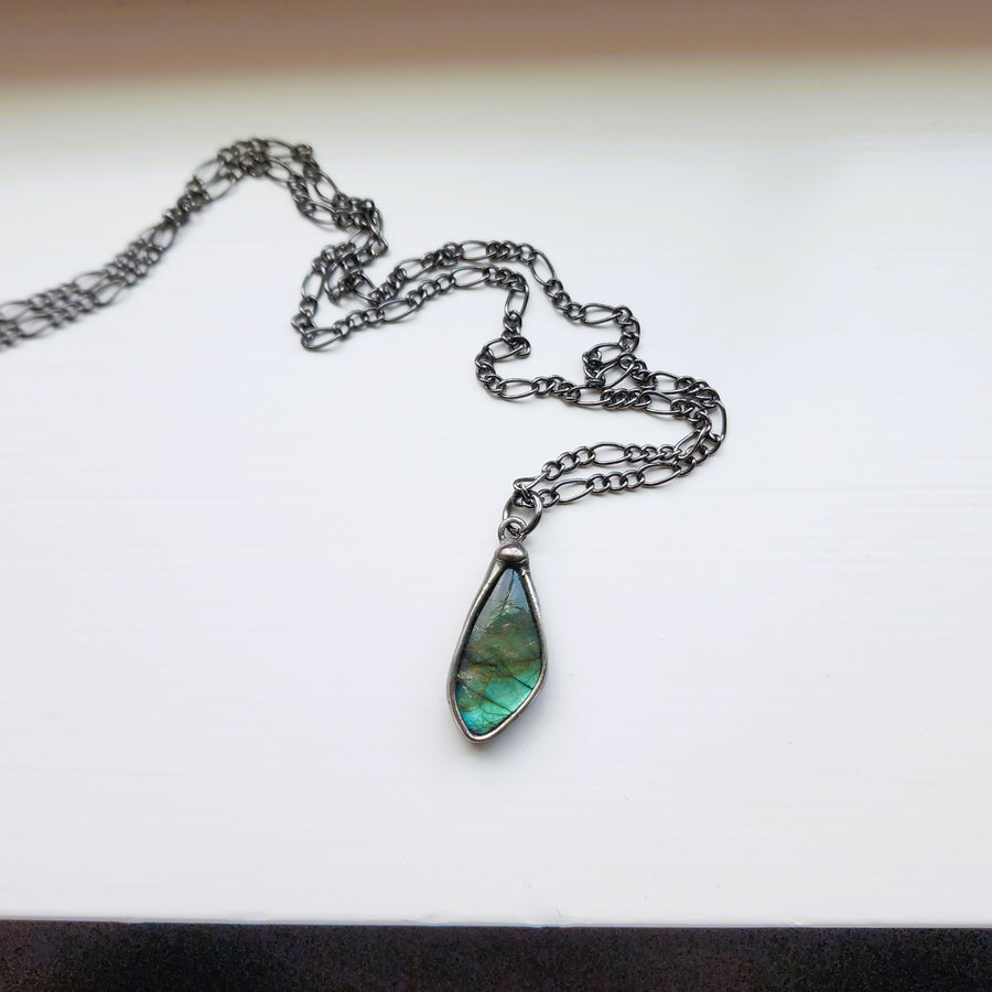SOLD - Small Labradorite Pendant Necklace