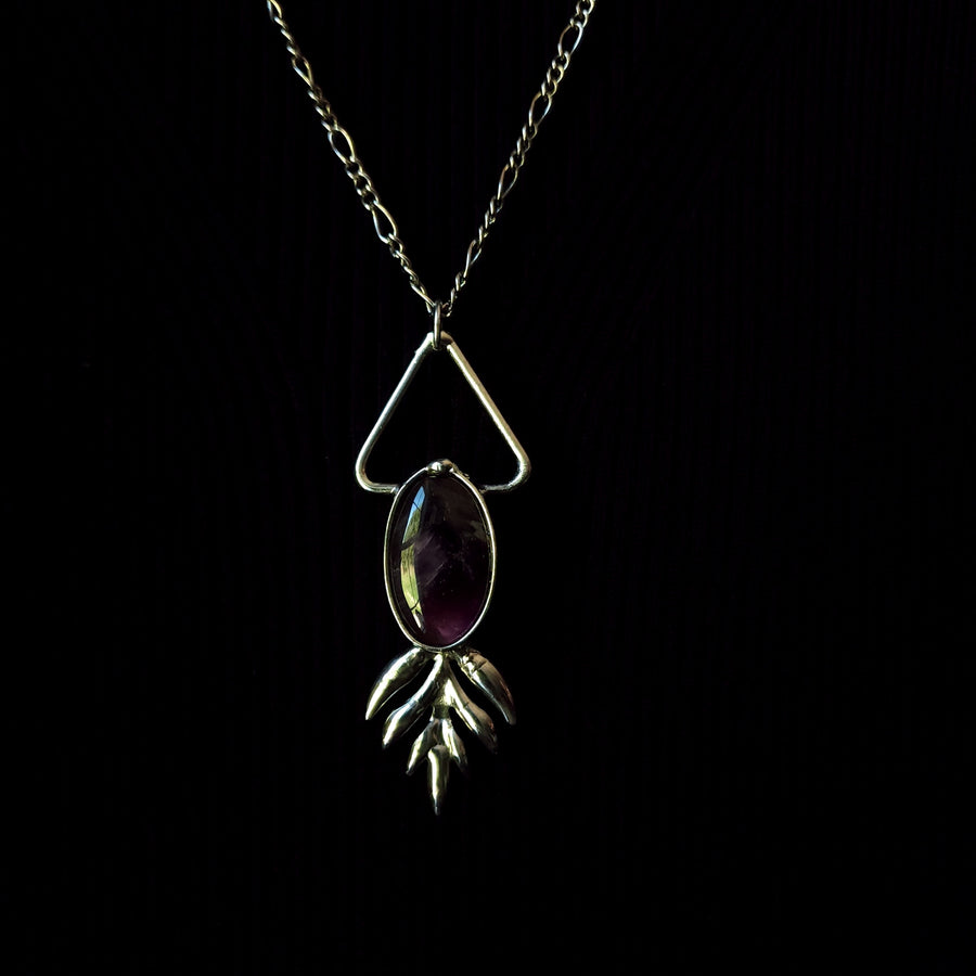 SOLD - Large Amethyst Gemstone Necklace