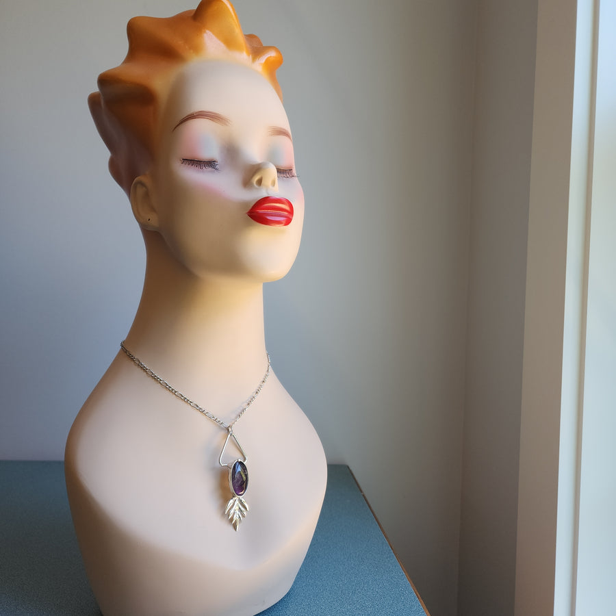 SOLD - Large Amethyst Gemstone Necklace