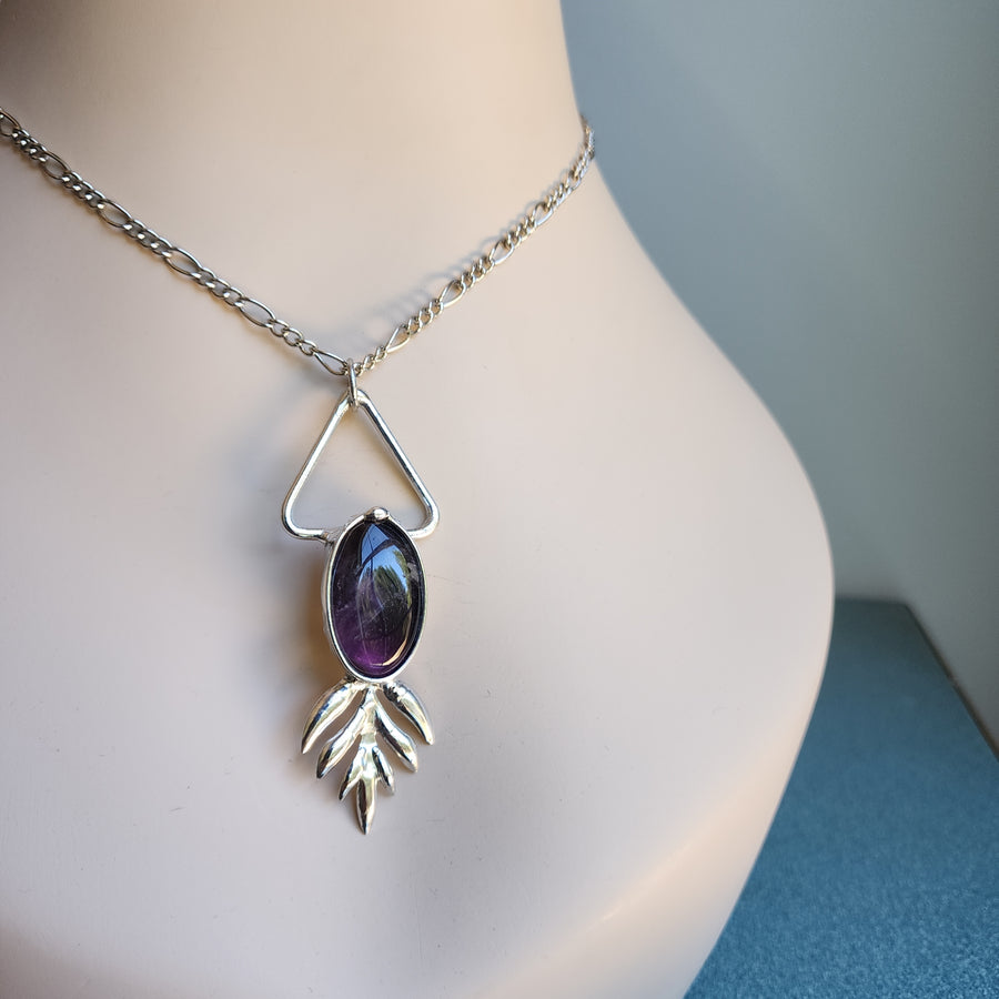 SOLD - Large Amethyst Gemstone Necklace