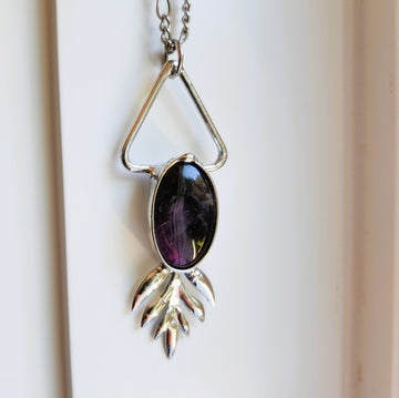 SOLD - Large Amethyst Gemstone Necklace