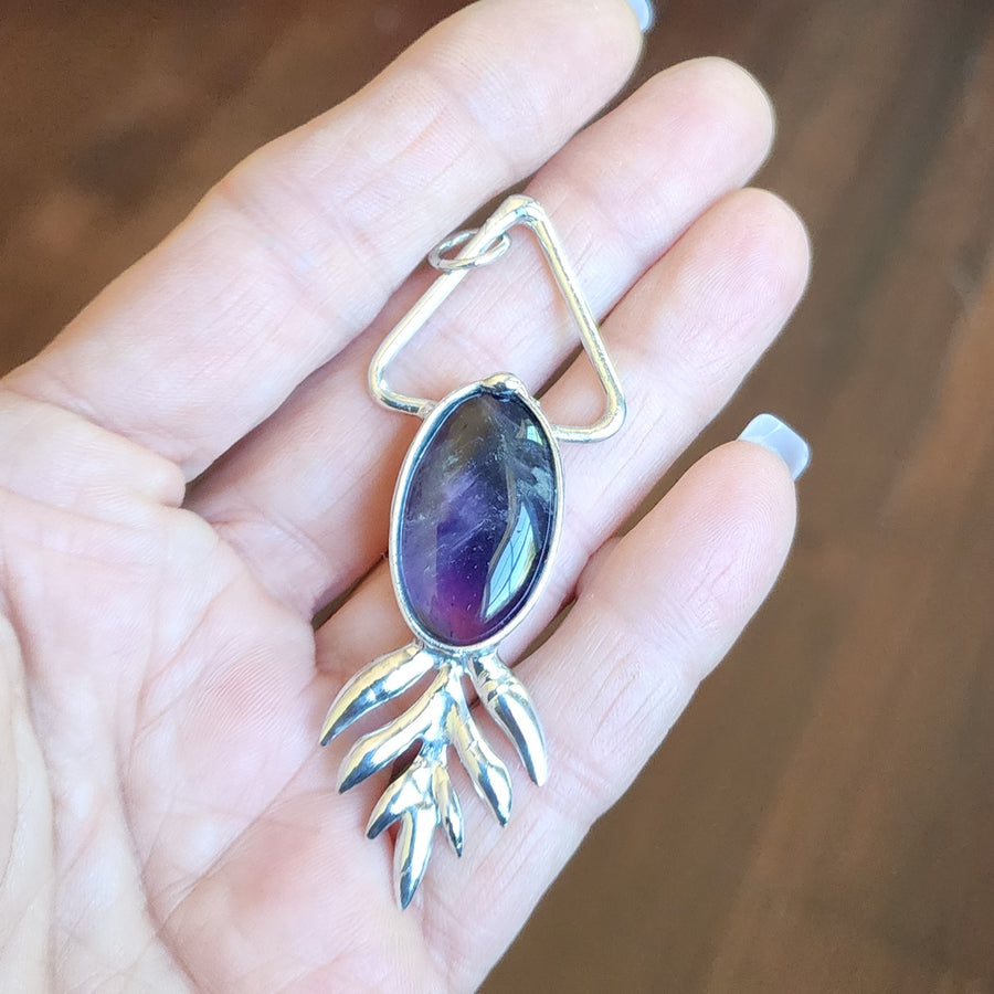 SOLD - Large Amethyst Gemstone Necklace