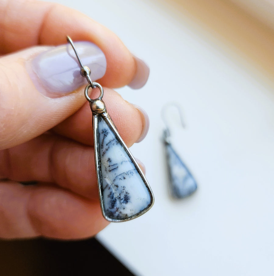 Dendrite Agate Earrings