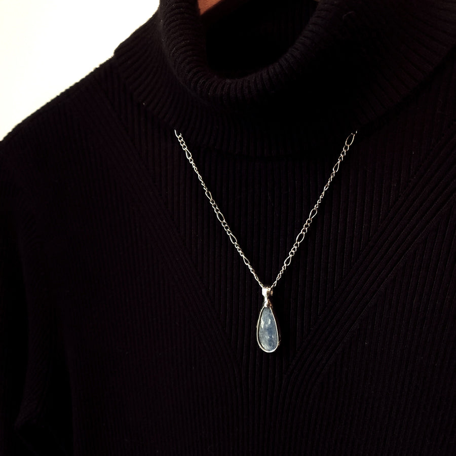 Pear Shaped Kyanite Pendant - SOLD