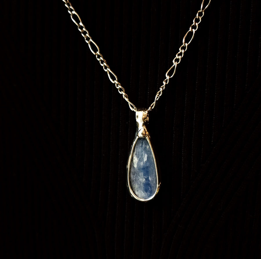 Pear Shaped Kyanite Pendant - SOLD