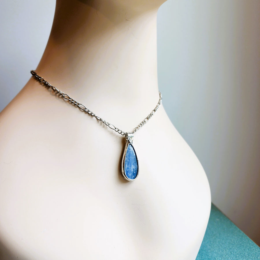 Pear Shaped Kyanite Pendant - SOLD
