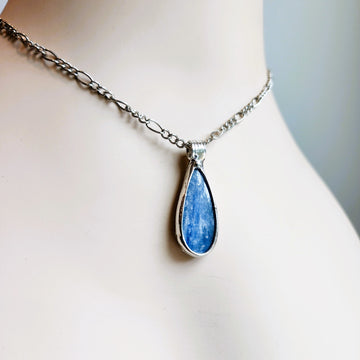 Pear Shaped Kyanite Pendant - SOLD