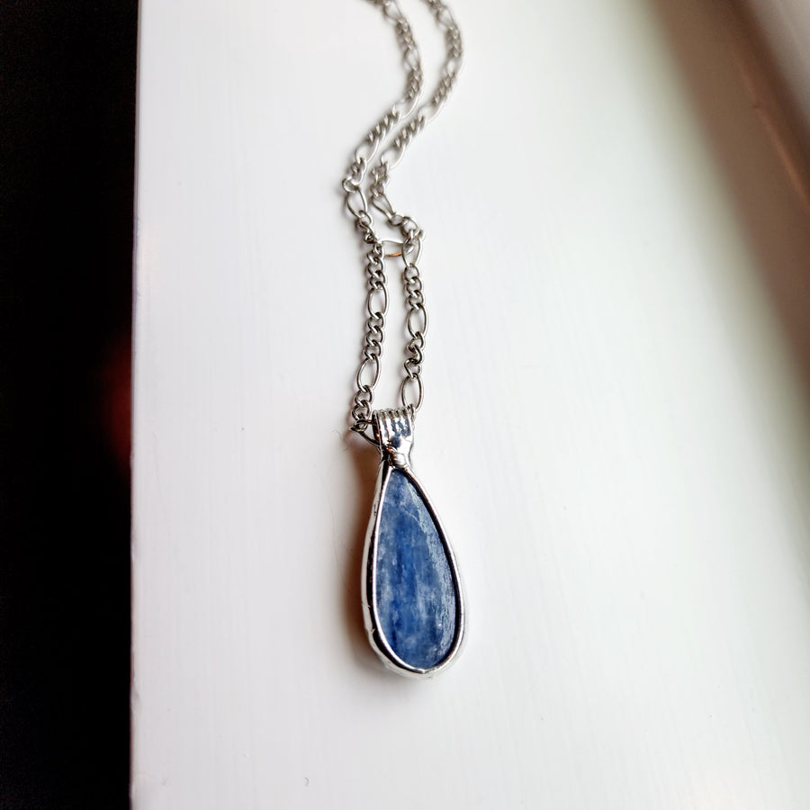 Pear Shaped Kyanite Pendant - SOLD