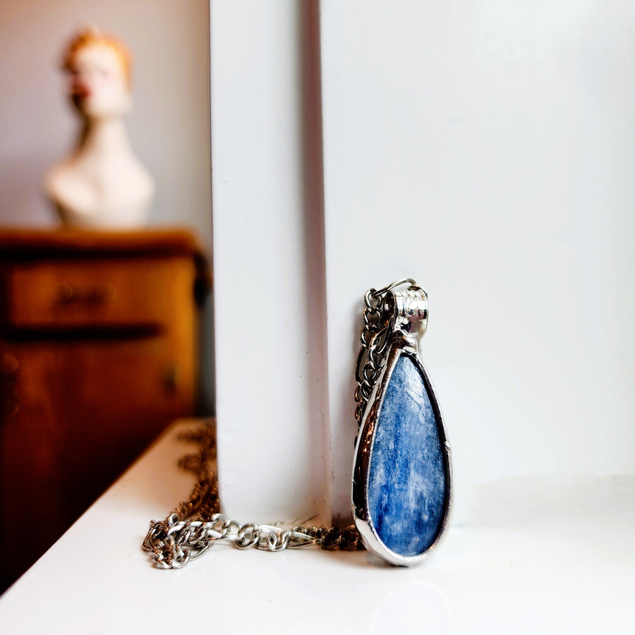 Pear Shaped Kyanite Pendant - SOLD