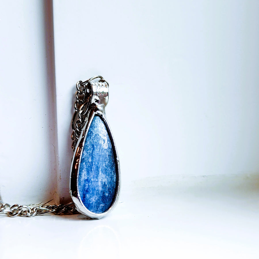 Pear Shaped Kyanite Pendant - SOLD