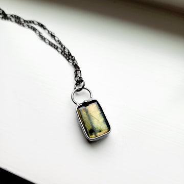 SOLD - Gold Nugget Labradorite Pendant Necklace