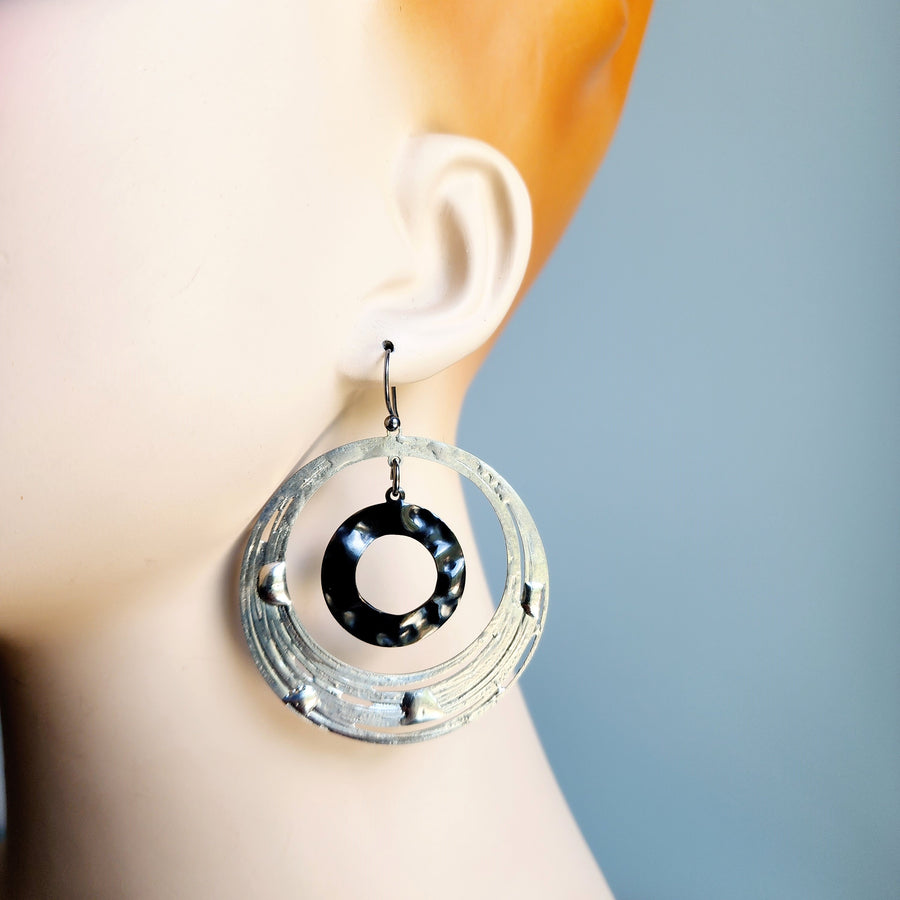 Large Hoop in Hoop Earrings