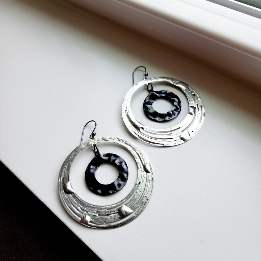 Large Hoop in Hoop Earrings