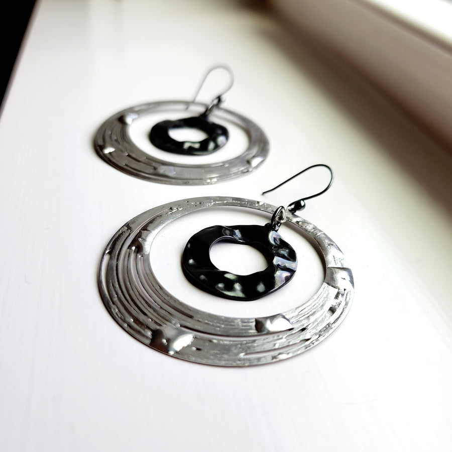 Large Hoop in Hoop Earrings