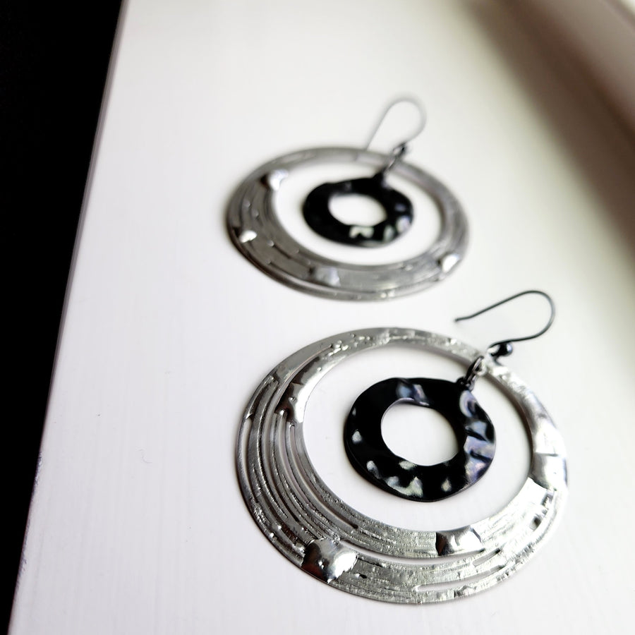Large Hoop in Hoop Earrings
