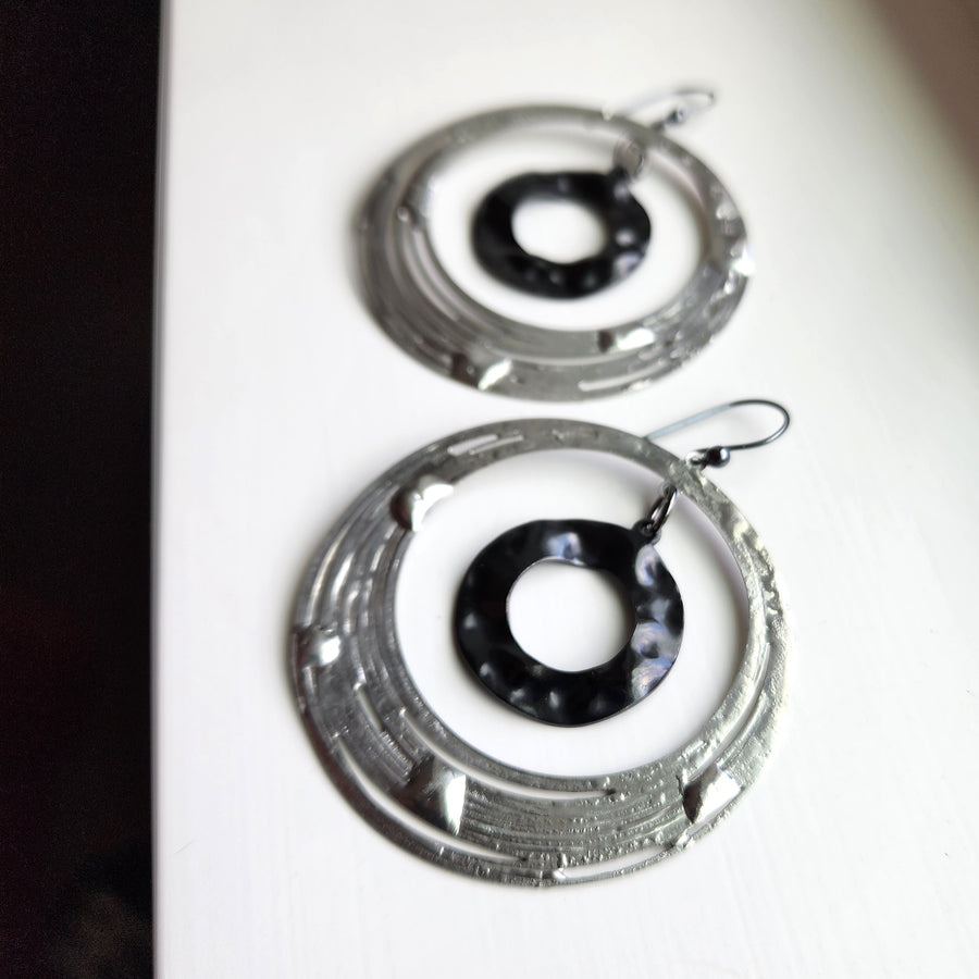 Large Hoop in Hoop Earrings