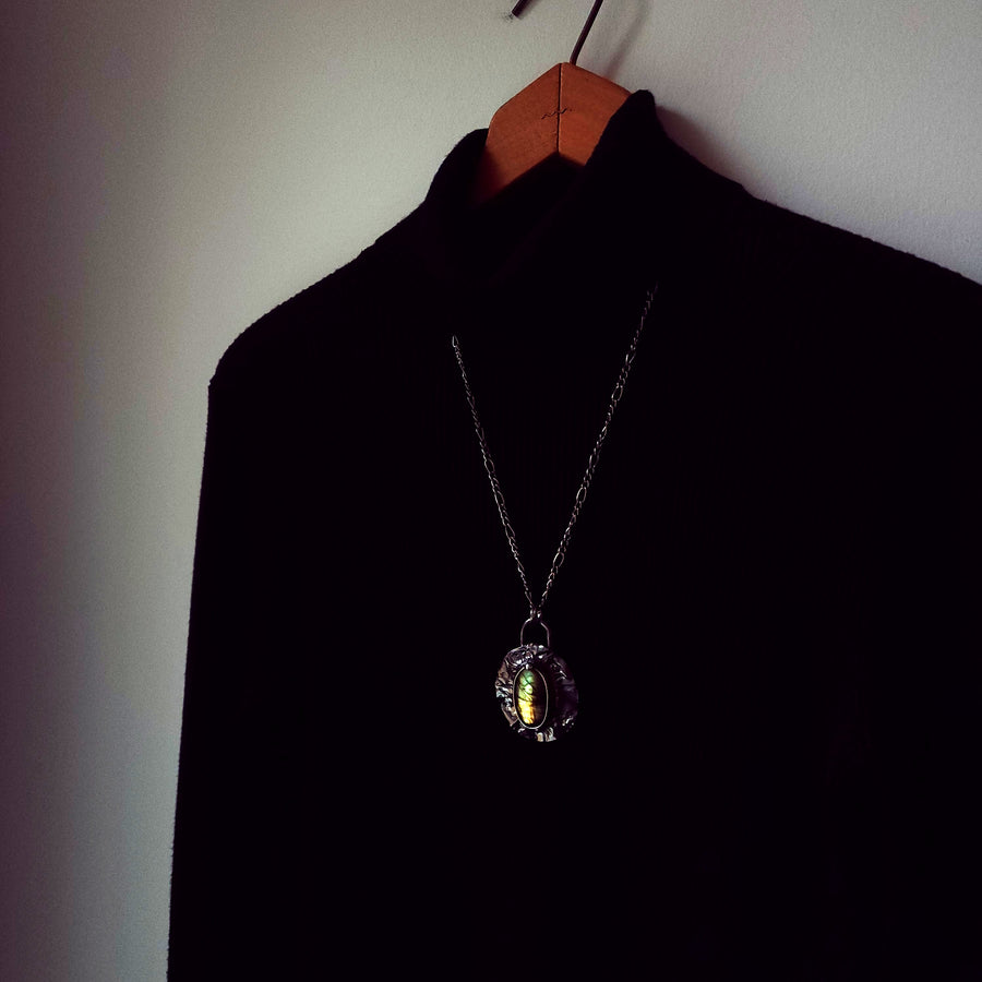 SOLD - Labradorite Statement Necklace