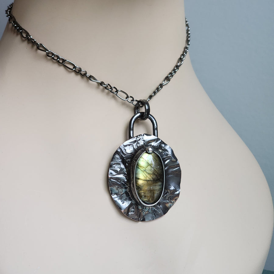 SOLD - Labradorite Statement Necklace