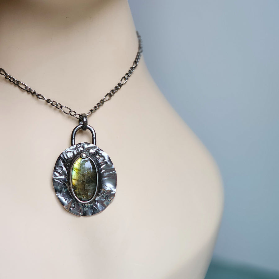 SOLD - Labradorite Statement Necklace