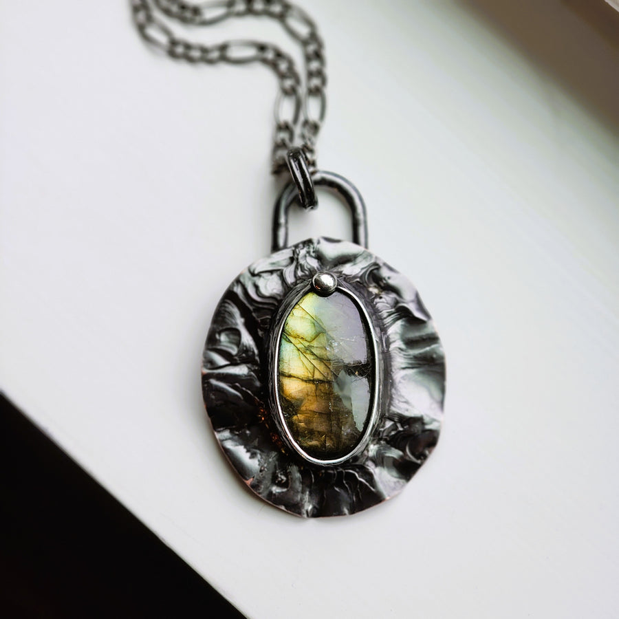 SOLD - Labradorite Statement Necklace