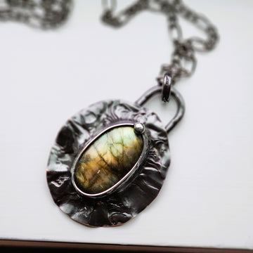 SOLD - Labradorite Statement Necklace