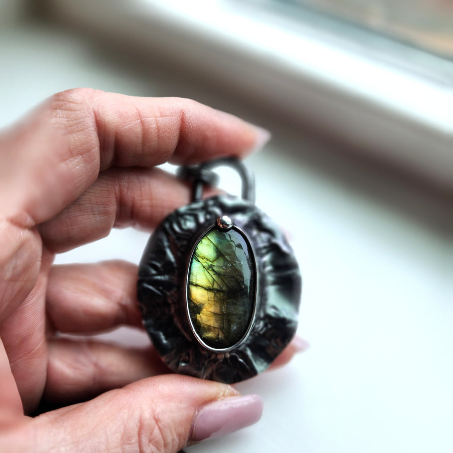SOLD - Labradorite Statement Necklace