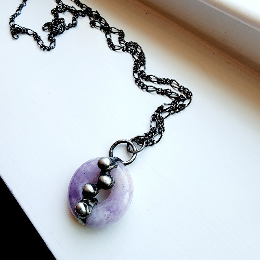 SOLD - Lavender Pendant, Amethyst Necklace