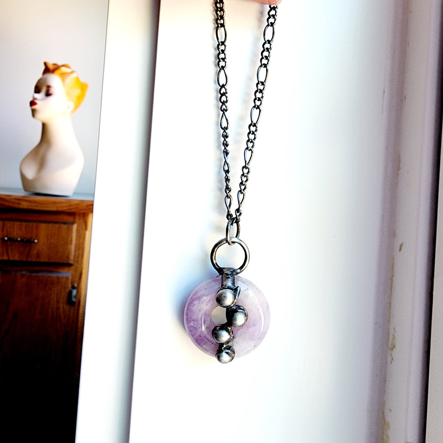 SOLD - Lavender Pendant, Amethyst Necklace