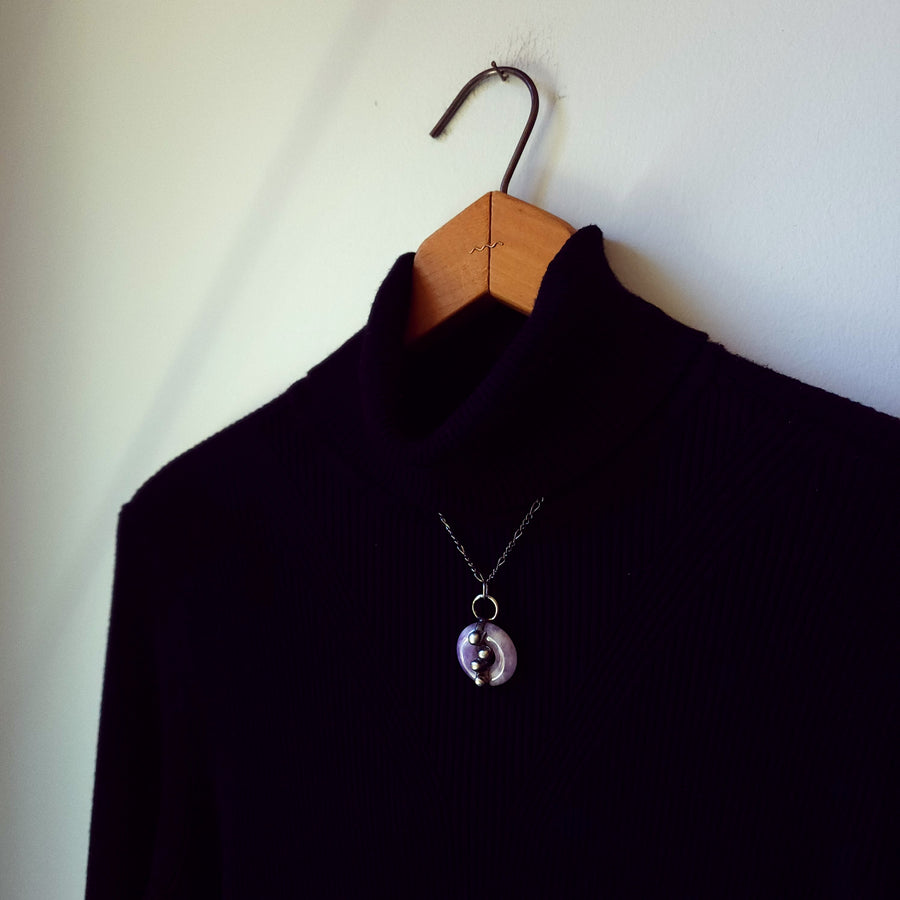 SOLD - Lavender Pendant, Amethyst Necklace
