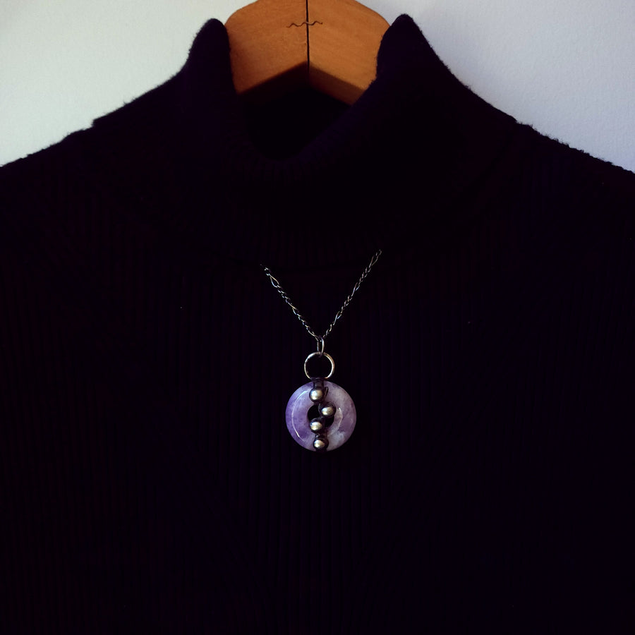 SOLD - Lavender Pendant, Amethyst Necklace
