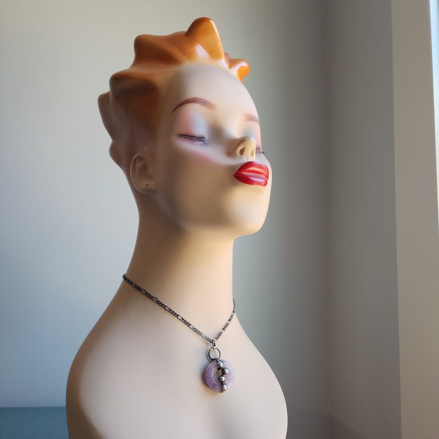 SOLD - Lavender Pendant, Amethyst Necklace