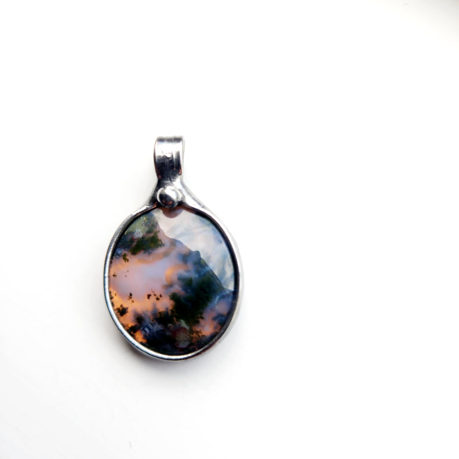 SOLD - Unusual Jewelry, Moss Agate Necklace 3