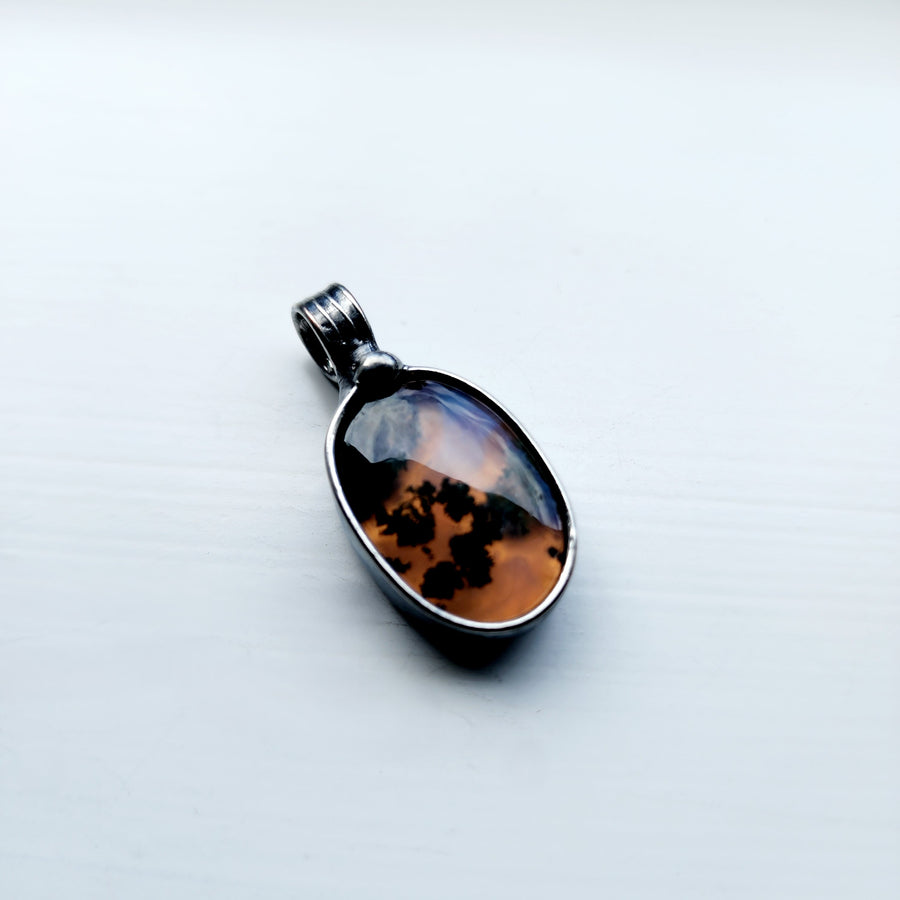Unusual Pendant, Moss Agate Necklace 4