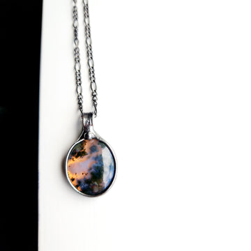 SOLD - Unusual Jewelry, Moss Agate Necklace 3