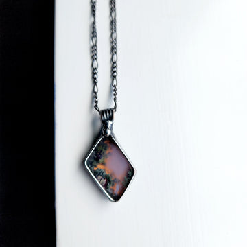 SOLD - Unique Pendant, Moss Agate Necklace 1