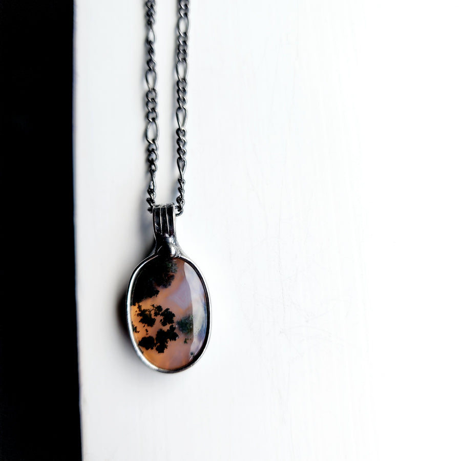 Unusual Pendant, Moss Agate Necklace 4