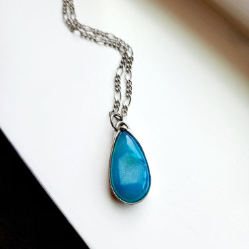 Turquoise Blue Agate Druzy