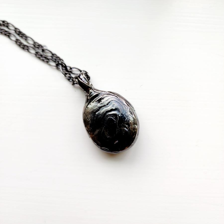 Mysterious Moss Agate Pendant Necklace