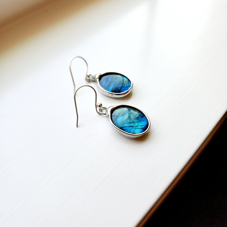 Blue Labradorite Earrings