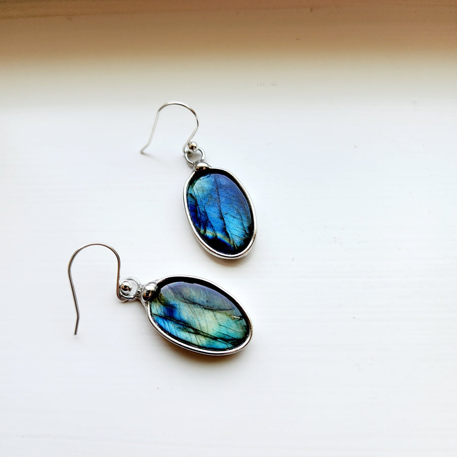 Labradorite Earrings