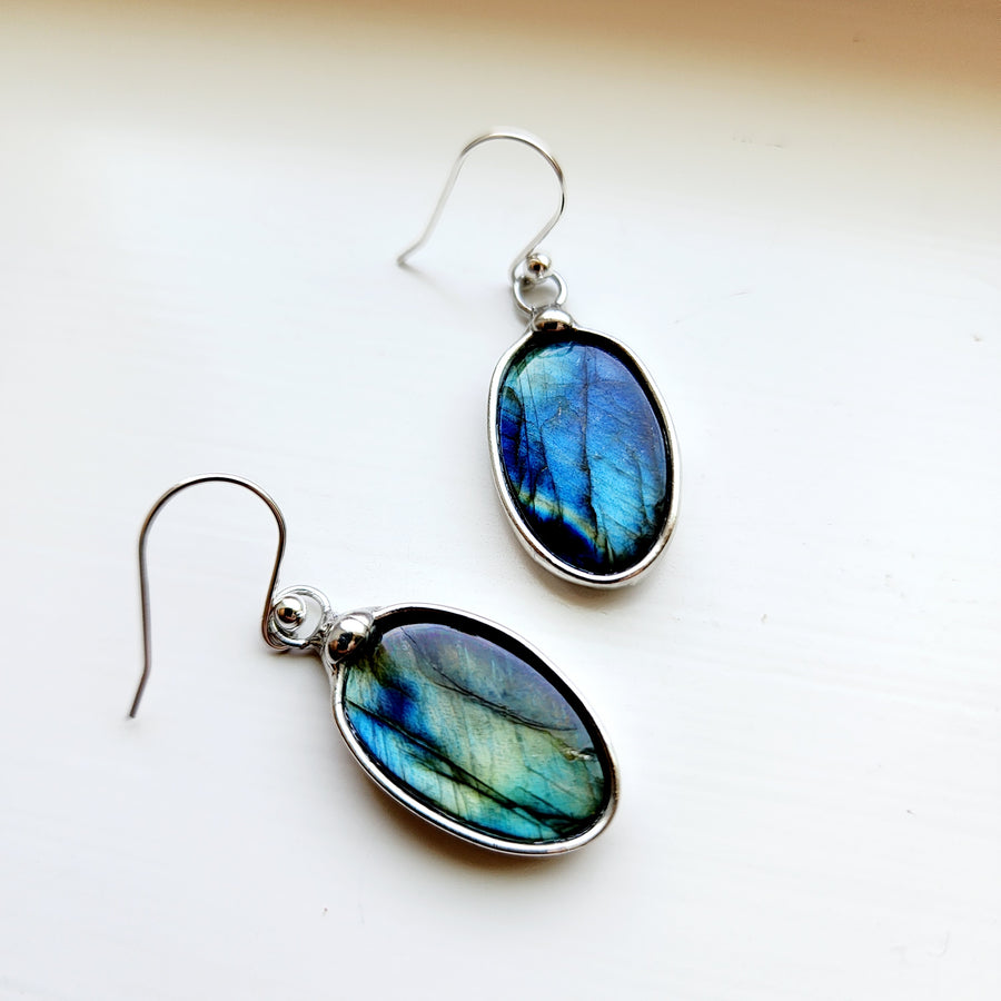 Labradorite Earrings