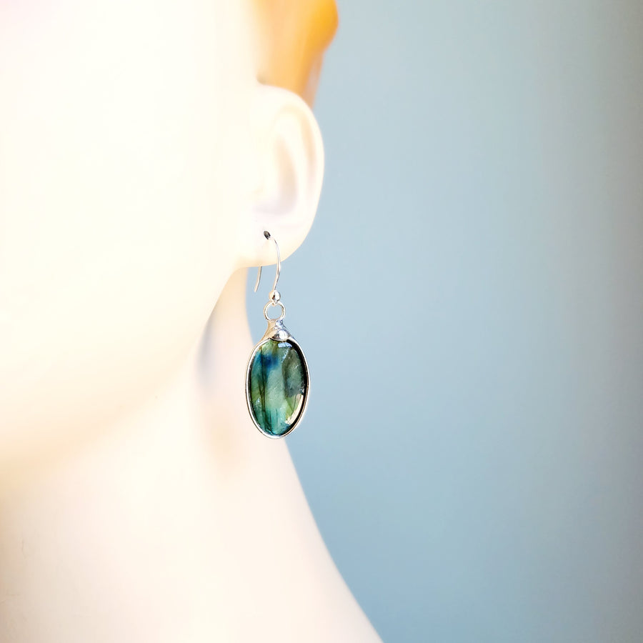 Labradorite Earrings