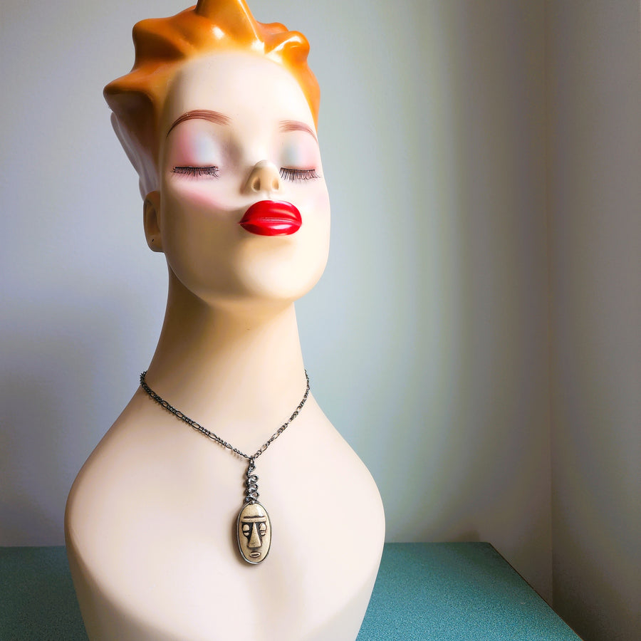 Face Pendant Necklace 1