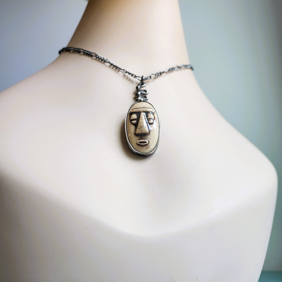 Face Pendant Necklace 1