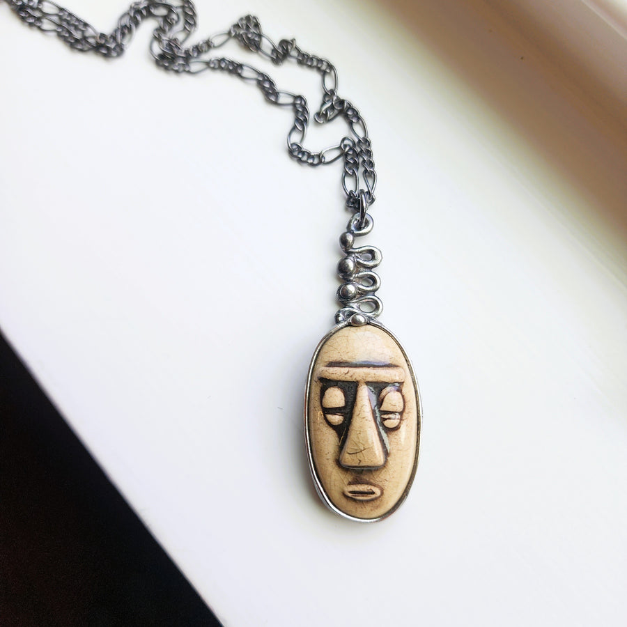 Face Pendant Necklace 1