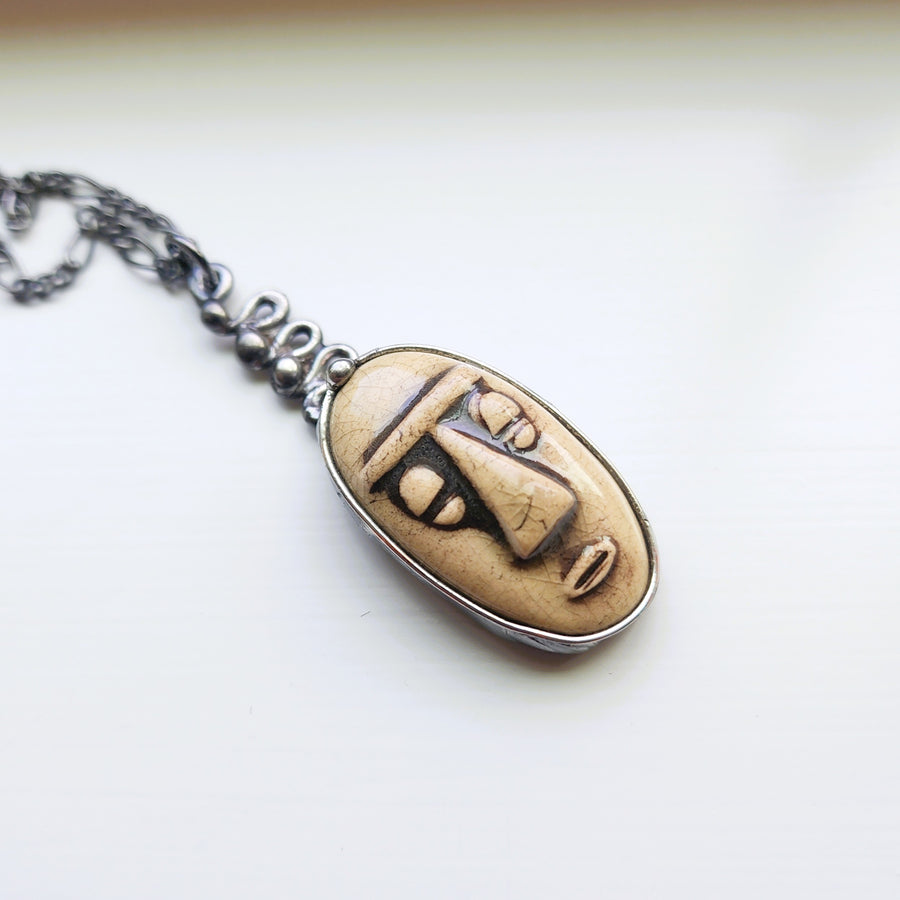 Face Pendant Necklace 1