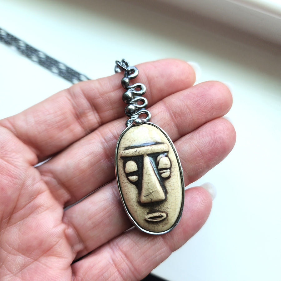 Face Pendant Necklace 1
