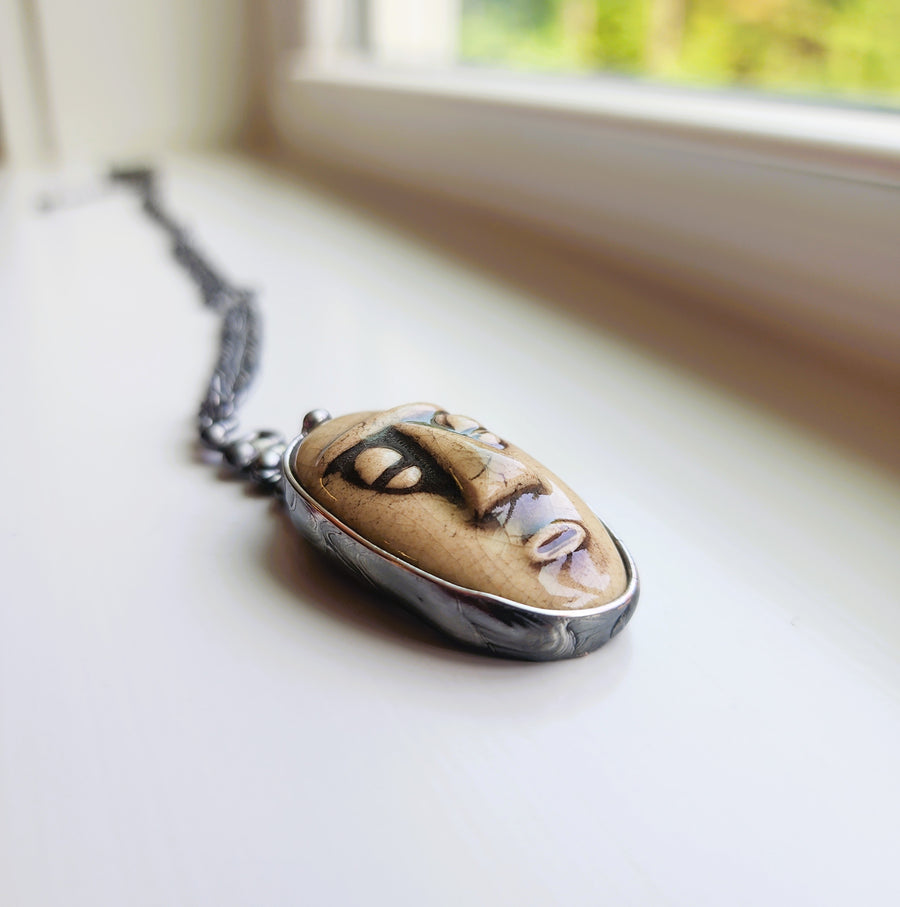 Face Pendant Necklace 1