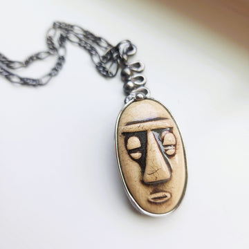 Face Pendant Necklace 1